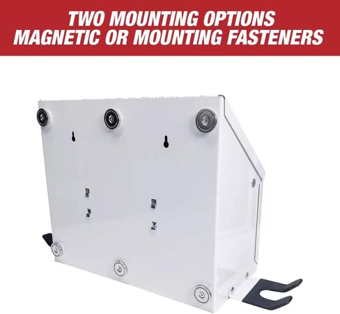 Magnetic Spray Booth Box White- Double Compartment Cabinet with Double Spray Paint Gun Holder, Spray Gun Holder, Spray Paint Storage Box Cabinet for The Interior of Spray Booth, Spray Gun Box- 1681 in Saudi Arabia