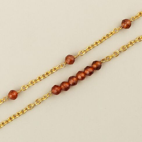 Labradorite Beads 2-Layer Gemstone Choker Necklace – 14K Gold Plated Dainty Stackable Choker for Women – Elegant Layered Paperclip Chain Jewelry Gift for Her (Labradorite) in Saudi Arabia