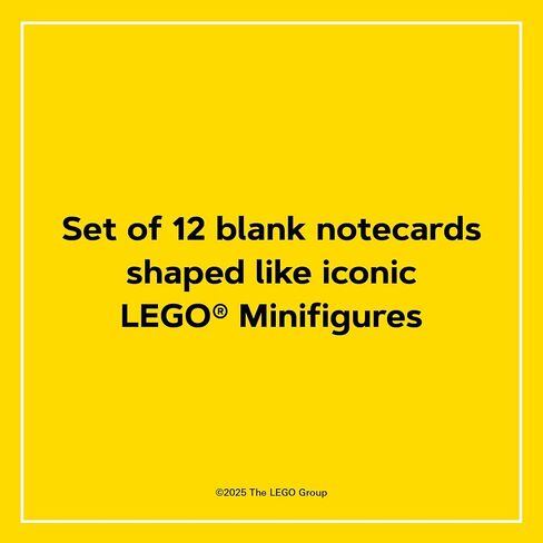 Chronicle Books LEGO Minifigure Notecards | 12 Shaped Notecards with Envelopes in Saudi Arabia