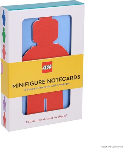 Chronicle Books LEGO Minifigure Notecards | 12 Shaped Notecards with Envelopes in Saudi Arabia