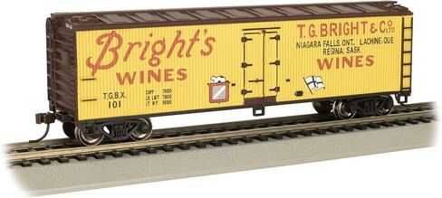 Bachmann Trains - 40 'Wood Side Reefer - Bright's Wines - Ho Scale in Saudi Arabia