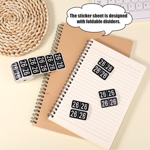 500pcs 2026 ملصقات سنة ، 3/4x1-1/2 بوصة تسميات مجلد الملف 26 سنة ملصقات رقم مخطط طبي ملون لعلامات تبويب المجلدات المكتبية (الأرجواني الداكن) in Kuwait