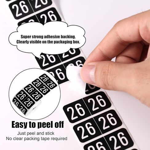 500pcs 2026 ملصقات سنة ، 3/4x1-1/2 بوصة تسميات مجلد الملف 26 سنة ملصقات رقم مخطط طبي ملون لعلامات تبويب المجلدات المكتبية (الأرجواني الداكن) in Kuwait