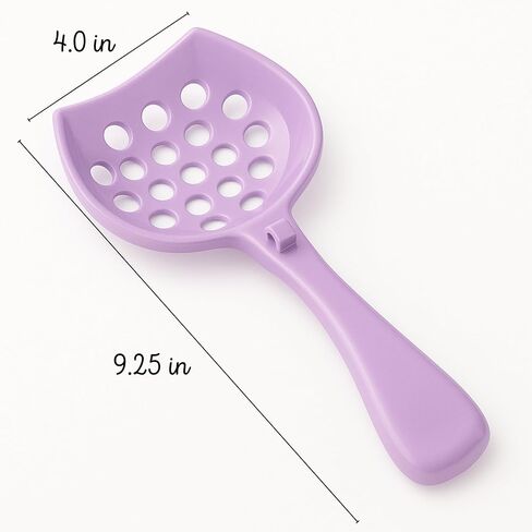 Small cat Litter Scooper with Holder: Perfect for Small Spaces. cat Litter Scooper with Holder: Easy to Store Anywhere. cat Scooper for Litter Box - Pellet Litter Scoop (Dark Grey) in Kuwait