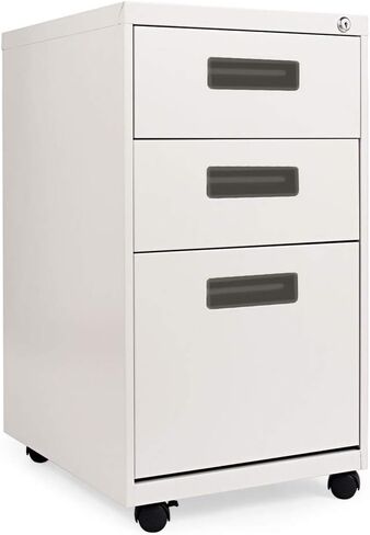 Alera ALEPABBFBL Pedestal File Cabinet, 15-7/8w x28-1/4h x19-3/4d, Black in Saudi Arabia