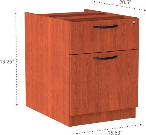 Alera Valencia Series 16 by 22 by 22-Inch 3/4 Box and File Pedestal, Mahogany in Saudi Arabia