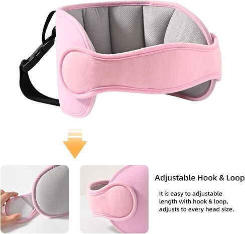 LETTON Adjustable Child Car Seat Head Support Band, Soft Kids Head Holder Head Strap, Safety Head & Neck Pillow Support - A Comfortable Sleep Solution (Lake Blue) in Saudi Arabia