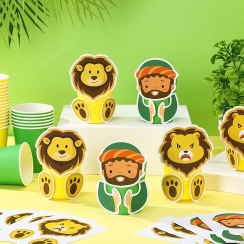 Silifine 30 مجموعة دانيال و Den's Den's Craft Kit DIY Sunday School Paper Paper Cup Craft De. in Kuwait