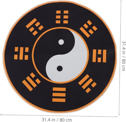 حصيرة كرسي المكتب غير المتزلج مع سجادة Tai Chi Pattern for Home Office Flour in Kuwait