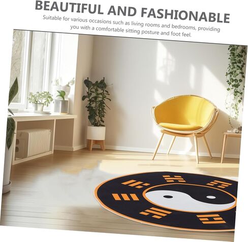 حصيرة كرسي المكتب غير المتزلج مع سجادة Tai Chi Pattern for Home Office Flour in Kuwait