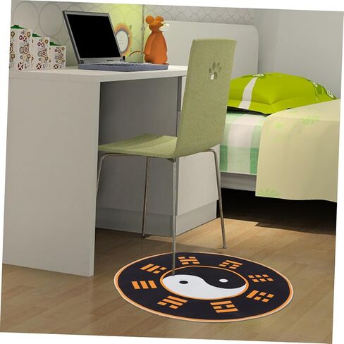 حصيرة كرسي المكتب غير المتزلج مع سجادة Tai Chi Pattern for Home Office Flour in Kuwait