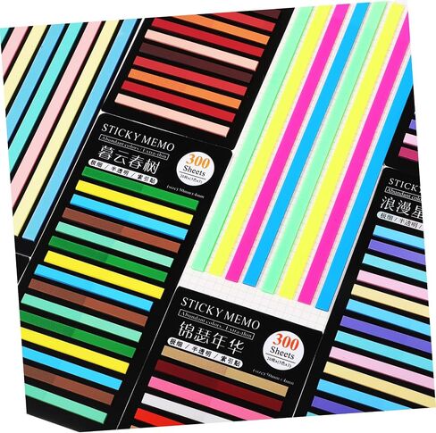 8Packs Transparent Highlighter Tapes Sticky Fluorescent Annotation Strips for Easy Page Marking and Study Supplies for School and Office Use in Saudi Arabia