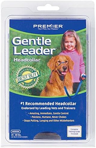 Dog Training Headcollars Safely Teach Your Pup to Walk Straight(Large Headcollar Black) in Saudi Arabia