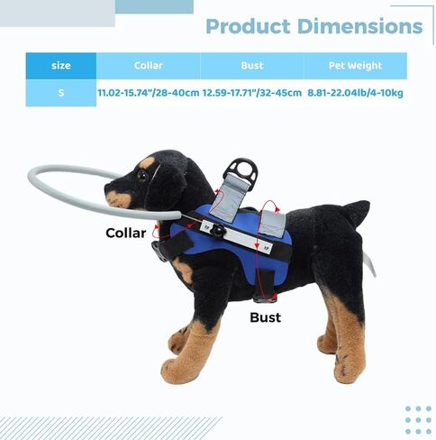 Guide Collar for Blind Dogs, Safety Head Harness with Adjustable Straps in Saudi Arabia