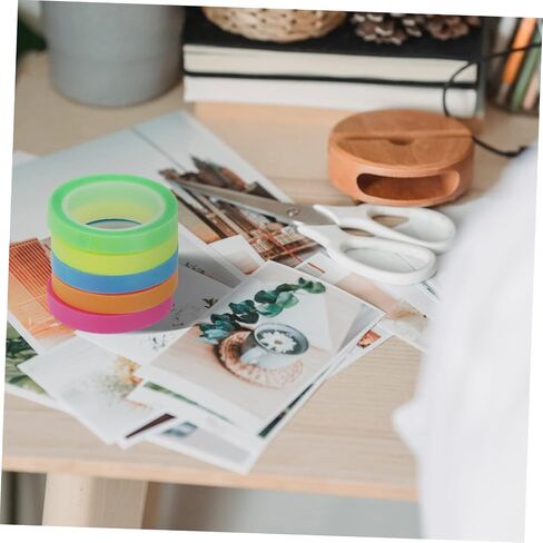 10Rolls Transparent Highlighter Tapes Removable Adhesive Sentence Marking Strips for Notebooks School and Office Use Multi Color for Focused Reading in Saudi Arabia