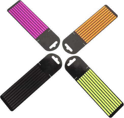 شريط صفحة قابلة لإعادة الاستخدام شرائط تمييز 4 عبوات لتعليق الكتب علامات تبويب لزجة لتلقي التدوين ودراسة شرائح تمييز ملونة للمكتب والمدرسة in Kuwait