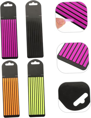 شريط صفحة قابلة لإعادة الاستخدام شرائط تمييز 4 عبوات لتعليق الكتب علامات تبويب لزجة لتلقي التدوين ودراسة شرائح تمييز ملونة للمكتب والمدرسة in Kuwait