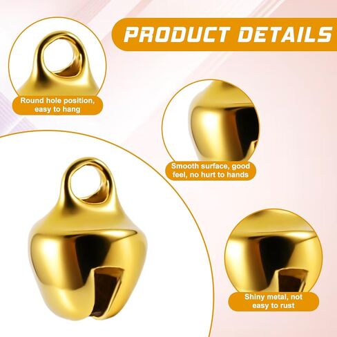 120Pcs 1/4 Inch Jingle Bells, Small Bell Mini Bells Bulk Multicolor Christmas Craft Bell for Christmas Home Making Ornaments Wreath Pet Decorations Bracelet Anklets Necklace Making Party Favors in Saudi Arabia