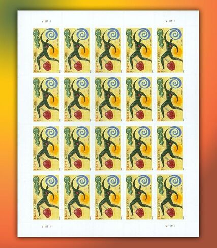 صحة القلب الكاملة من 20 × Forever Stamps Scott 4625 بواسطة USPS in Kuwait