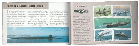 كتيب USPS Supmarines Prestige يحتوي على رقمين Scott 3373-3377 - BK279 in Kuwait