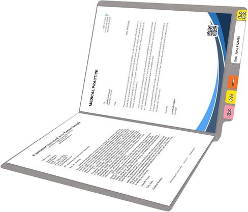 14 pt Color Folders, Full Cut 2-Ply End Tab, Letter Size, Gray (Box of 50) in Saudi Arabia
