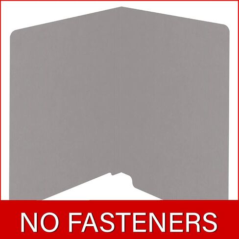 14 pt Color Folders, Full Cut 2-Ply End Tab, Letter Size, Gray (Box of 50) in Saudi Arabia