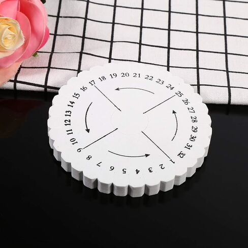 Herchr 2pcs disk tlriding disk ، Round Kumihimo Descer Disc Discly Plate Diy Bracelet Weaving Loom (White) in Kuwait