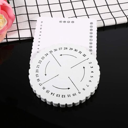 Herchr 2pcs disk tlriding disk ، Round Kumihimo Descer Disc Discly Plate Diy Bracelet Weaving Loom (White) in Kuwait