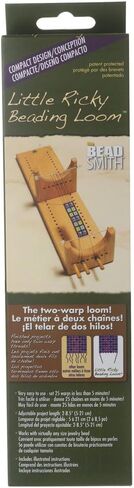 Beadsmith Little Ricky Doold Loom Kit ، تصميم مضغوط من الشبكات للقلائد والأساور in Kuwait