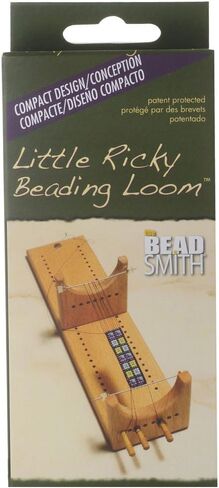 Beadsmith Little Ricky Doold Loom Kit ، تصميم مضغوط من الشبكات للقلائد والأساور in Kuwait