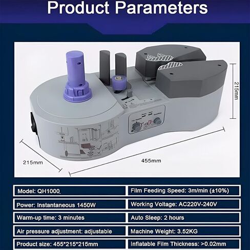Inflatable Packaging Machine, Air Cushion Machine, Multifunctional Bubble Bag Filling Machine, Portable Small Air Cushion Manufacturer Packaging Supplies, for Logistics, Express in Saudi Arabia