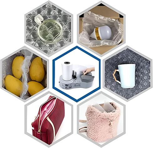 Inflatable Packaging Machine, Air Cushion Machine, Multifunctional Bubble Bag Filling Machine, Portable Small Air Cushion Manufacturer Packaging Supplies, for Logistics, Express in Saudi Arabia