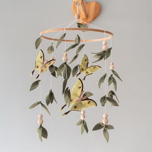 Butterfly Mobile Lunar Moply Mobile for Crib Woodland Baby Consery Mobile in Saudi Arabia