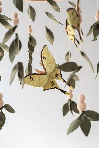 Butterfly Mobile Lunar Moply Mobile for Crib Woodland Baby Consery Mobile in Saudi Arabia