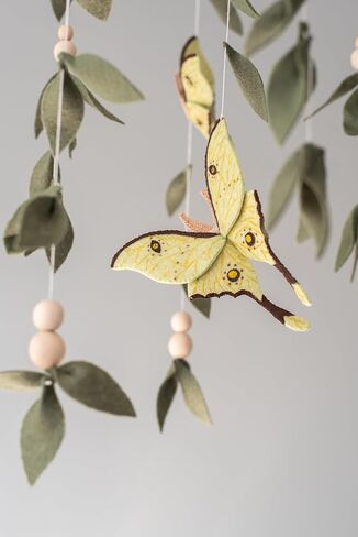 Butterfly Mobile Lunar Moply Mobile for Crib Woodland Baby Consery Mobile in Saudi Arabia