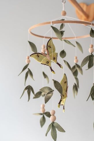 Butterfly Mobile Lunar Moply Mobile for Crib Woodland Baby Consery Mobile in Saudi Arabia