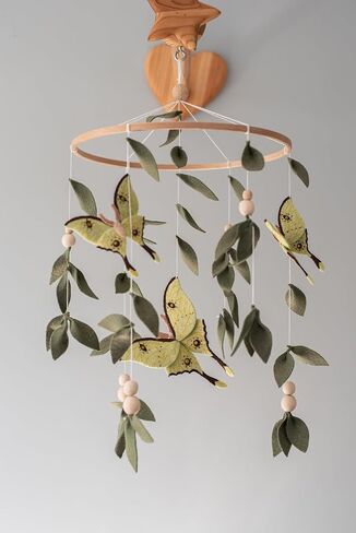 Butterfly Mobile Lunar Moply Mobile for Crib Woodland Baby Consery Mobile in Saudi Arabia