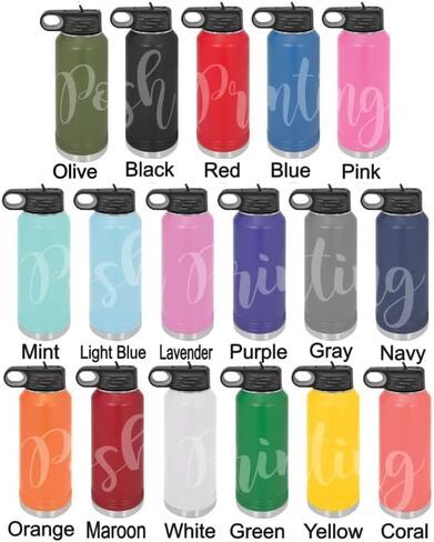 Engraved Water Bottle, Personalized Wrestling Water Bottle, 32oz Etched Water Bottle, Lot's Of Colors in Saudi Arabia