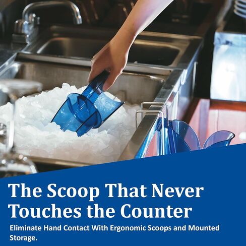 San Jamar SI5500 بولي كربونات Saf-T-Scoop فقط، أزرق، 6-10 أونصة in Kuwait
