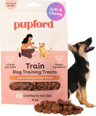 Pupford Soft & Chewy Training Treats for Dogs & Puppies (الدجاج ، 5 أوقية) in Kuwait