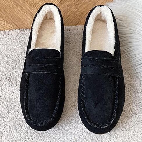 Women's Classic Flock Penny Loafers Lightweight Comfort Work Flat Shoes Casual Versatile Slip On Walking Shoes in Saudi Arabia