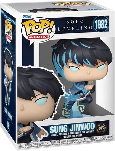 Funko Pop! Animation: Solo Leveling - Sung Jinwoo - 1/6 Odds for Rare Chase Variant - Styles May Vary - Collectable Vinyl Figure - Gift Idea - Official Merchandise - Toys for Kids & Adults in Saudi Arabia