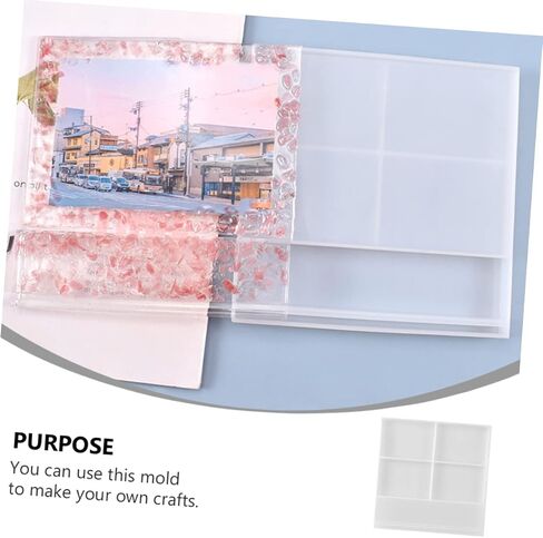1pc قالب السيليكون الإبداعي لإطارات الصور DIY أداة صياغة قابلة لإعادة الاستخدام مرنة لإطارات صور إيبوكسي فريدة من نوعها للمشاريع العائلية والتصميمات الخيالية in Kuwait