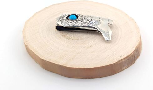 Authentic Navajo Sterling Silver Money Clip Western Cowboy Boot Kingman Turquoise Native American Accessory in Saudi Arabia