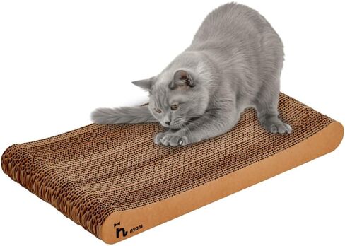 [ Minimal Debris | Long-Lasting (1 Year) | Made in Japan ] nyans Cat Scratcher [ Cat Scratcher, Double-Sided, Heavy-Duty Corrugated Cardboard, Popular ] Standard M Size nyans in Saudi Arabia
