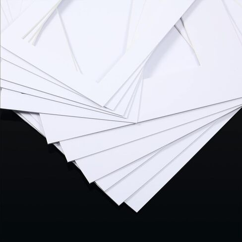 طقم حصيرة صورة Jetec White ، تشمل حصيرة إطار صورة مضادة للحمض قبل الحامض ولوحة التقطيع المشطولة الأساسية للأعمال الفنية للصور ، 5 × 7 ، 8 × 10 ، 11 × 14 بوصة (18 مجموعة) in Saudi Arabia