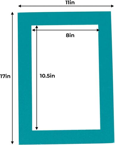 8.5x11 Mat for 11x17 Frame - Precut Mat Board Acid-Free Textured Black 8.5x11 Photo Matte for a 11x17 Picture Frame, Premium Matboard for Family Photos, Show Kits, Art, Picture Framing, Pack of 1 Mat in Saudi Arabia