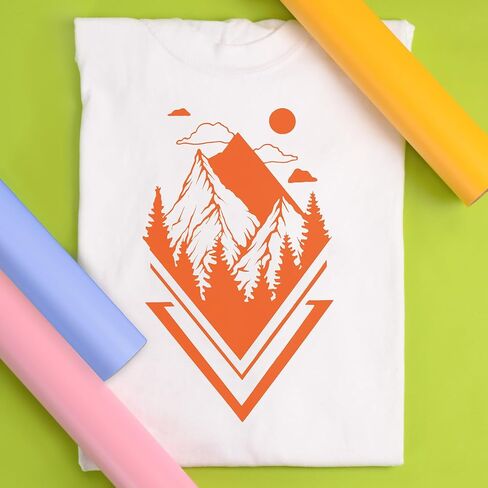 SISER Easyweed Heat Transfer Vinyl 11.8 "× 5 أقدام لفة (برتقالي) - - متوافق ، cricut ، صورة ظلية وغيرها in Kuwait
