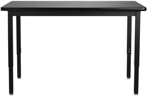 Pemberly Row 30x60 Metal Science Lab Table with HPL Top in Black in Saudi Arabia