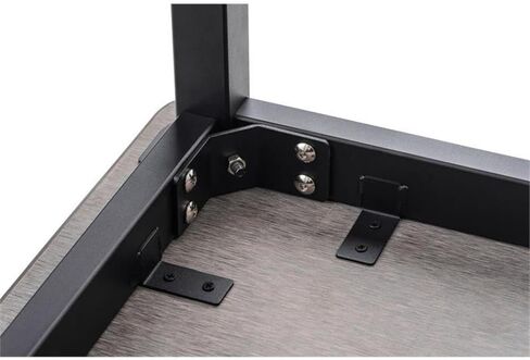 Pemberly Row 30x60 Metal Science Lab Table with HPL Top in Black in Saudi Arabia